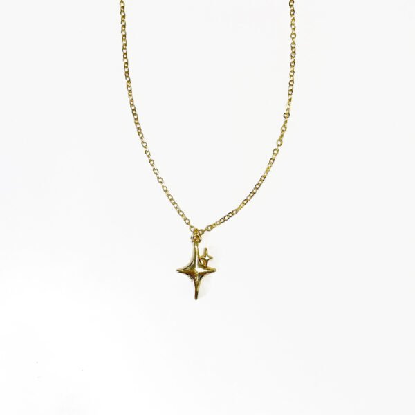 Collier "Étoiles Jumelles" – Brillez en duo – Image 3